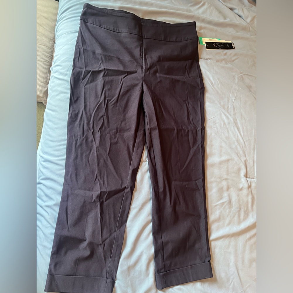 Tribal Black Ankle Cropped Pants